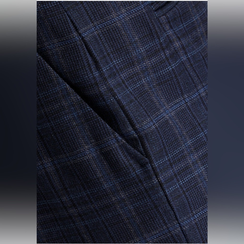 Rebecca Vallance - Lori pant in Navy Check - size 8 - EUC - bootcut/flare leg - Picture 4 of 16